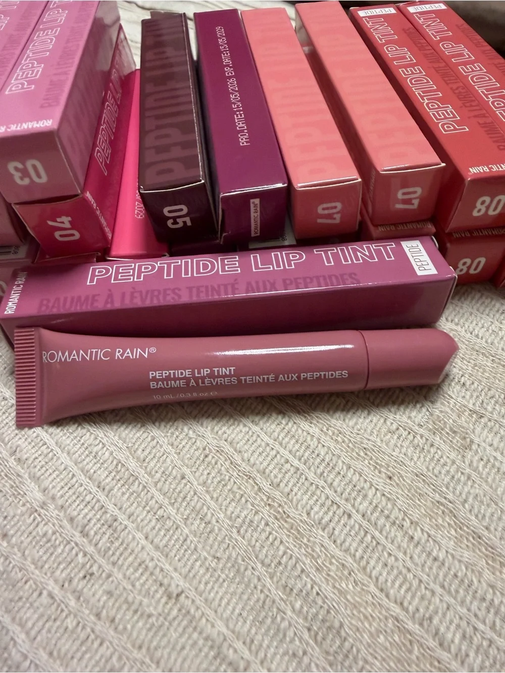 Peptide Lip Tint - Dusty Rose Pink Shade 2 by Romantic Rain - NIB